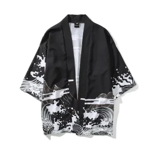 Custom Made Designer Robes Pajamas Floral Kimono Luxury Bath Men’s Polyester Cosplay Japanese Kimono