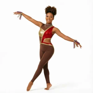 Custom Majorette Dance Uniforms with Fringe Sequin Metallic Mesh Stage Performance Wear Factory Direct Small MOQ
