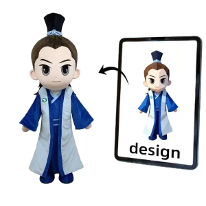 Custom Mascot Costume Soft Plush PP Cotton Cartoon Character Costume for Corporate Events Adult Unisex