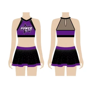 Custom Practice Wear Ideal Cheerleading Uniform for Mini Performance Tryout showcase