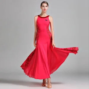 Custom Waltz Dance Costumes for Competition Training Dresses Standard Ballroom Used Dance Costumes