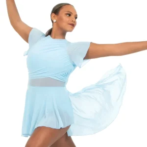 Customizable Breathable Lyrical Dance Costume Pole Belly Dance Performance Wear Girls Stage Competitions Elegant Compliment