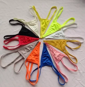 Customize Stripper Mini Thong Bottom Stage Dancers Thongs With Triangle Back
