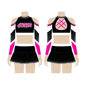 Customized All Star Cheerleading Uniform Costume Competition Uniform Long Sleeves