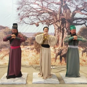 Customized Life Size Indoor Figures Human Robot Animatronic Ancient Characters Sculptures with Movements