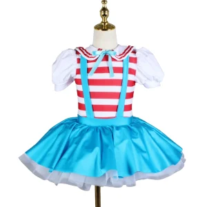 Cute Waldo Inspired Girls’ Cosplay Dress for Parties & Events Student Dance Performance Dress