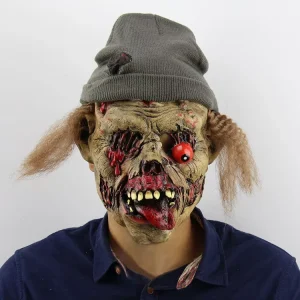 Cyou Costume Party Prop Demon Full Face Realistic Human Scary Disgusting Ugly Face Vampire Zombie Latex Halloween Mask