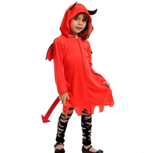 Devil Halloween Costume for Girls and Boys Girls Devil Costume Child Devil Dress for Kids Halloween Role Play Parties