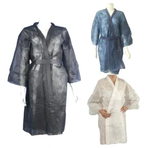 Disposable Kimono Robes Disposable Spa Gown for Beauty Salon Nonwoven Hairdressing Gown Disposable Robes
