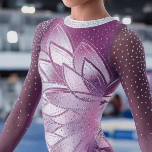 Edrei Custom Designed Gymnastics Ballet Competition Training Stage Costume Children’s Performance Wear Breathable