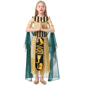 Egyptian Pharaoh Costume for Kids, Stage Performance Dress