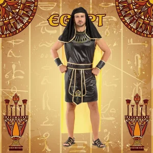 Egyptian Pharaoh Men’s Costume for Halloween and Carnival