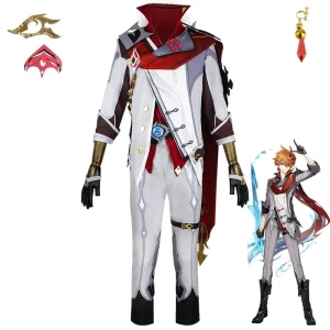 Elegant Hydro Warrior Cosplay Costume Men Fantasy Game Inspired Tactical Suit Anime Character Roleplay Halloween Sets Polyester
