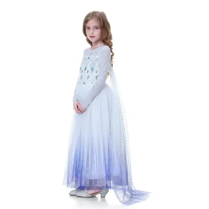 Elsa Princess Dress Kids Girl Party Christmas Cosplay Costume