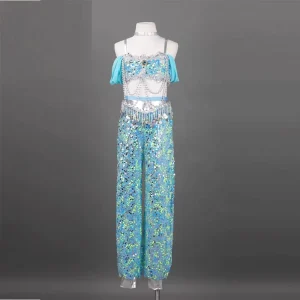 Ethnic Indian Dance Performance Suit with Long Pants