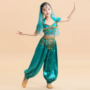 Ethnic Traditional Indian Girls’ Dress Halloween Party Role-Play Costume