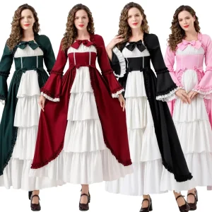 European American Retro Court Style Halloween Echo Character Skirt Costume Stage Outfit Cosplay Queen Party Wear