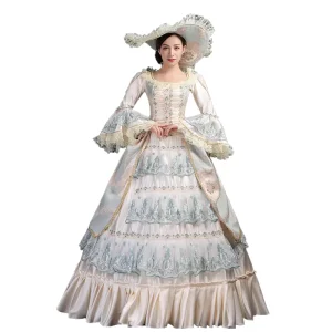 European Classical Style TV Movie Halloween Costume Dress for Women Polyester Birthday Party Photography Performance