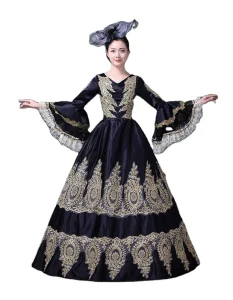 European Court Dress 18th Century Medieval Renaissance Ball Gown Halloween Cosplay Costume