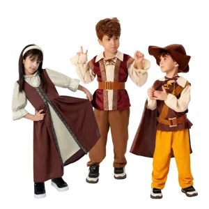 European Medieval Renaissance Boys Party Stage Performance Costume Children’s Ethnic Costume Polyester