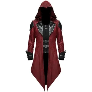 European and American Medieval Cosplay Costume Jacket for Halloween Vintage Patchwork