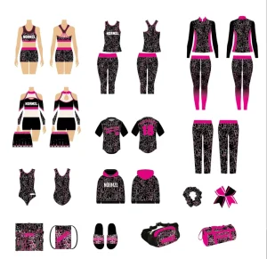 Factory Cheerleader Dance Team Costume Practice Wear Warm-Up Outfit