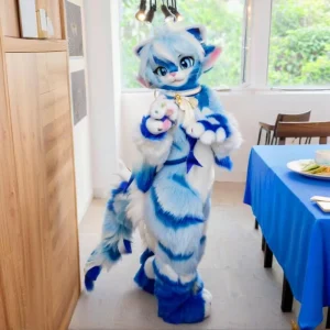 Factory Custom Girl Fox Mascot Costume for Adults Christmas Anime Cosplay Party Advertising