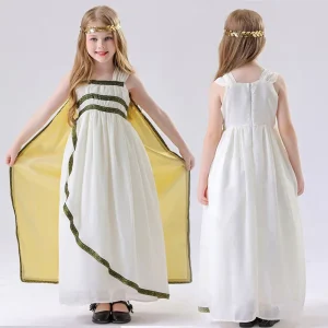 Factory Custom Halloween Kids’ Egyptian Costume Set for Girls