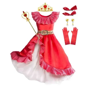 Factory Direct Festival Cosplay Red Skirt Dress for Children