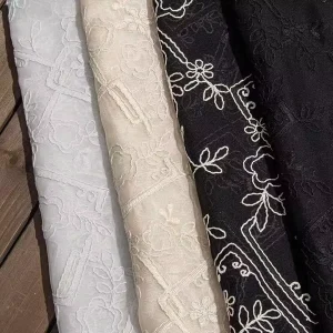 Factory Direct Sale Ancient Costume DIY Hanfu Chiffon Knitted 100% Acrylic PA Coated Lightweight Chinese Style Magic Embroidery
