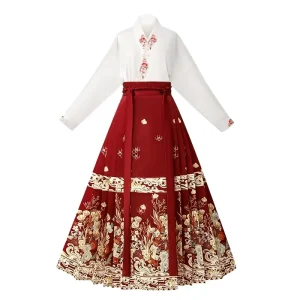 Factory Direct Women’s Traditional Chinese Hanfu Dresses Horse-Faced Skirts