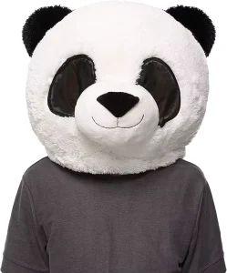 Factory Panda Bear Plush Mascot Costume with Animal Mask Head