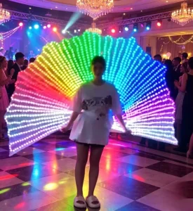 Fashion Colorful Led Peacock Screen Performance Entertainment Costume