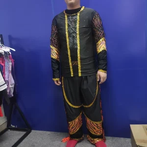 Fashion Mens Boys Latin Spandex Dance Costumes Gymnastic Leotards Team Uniforms Performance Wear Ballet Tutu Training Dancewear