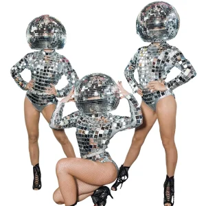 Fashion Mirror Stage Dance Wear Ballroom Performance Wear Ballroom Performance Wear Dance Costumes for Girl