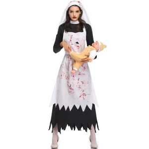 Female Ghost Bride Zombie Cosplay Costume
