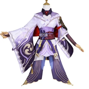 For Raiden Shogun Female Character Outfit Dress Uniform Part Role Play Halloween Cosplay Costume Polyester Material
