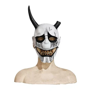 Full-Face Latex Ghost Costume for Halloween Cosplay