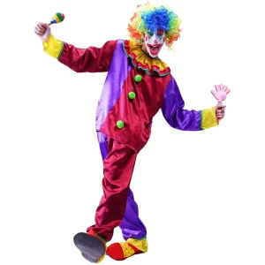 Funny Clown Costume Halloween Fancy Dress Cosplay for Men
