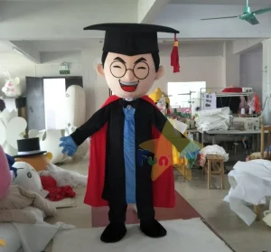 Funtoys Accept Custom Plush Characters Mascot Boy in a Doctor’s Costume for Student Graduation Ceremonies