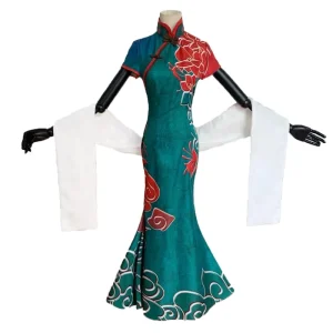 Game Identity V Crimson Michiko Cosplay New Skin Thirteen Niang Elegant Sexy Cheongsam Dress Cosplay Costume