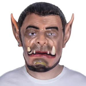 Game Role Durotan Orc Costume Latex Full Face Mask Halloween Christmas Makeup Party Headgear Scary Monster Masquerade