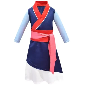 General Hua Mulan Cosplay Costume Anime New Launch Halloween Costume for Kids Hot Selling Chinese Style Mulan Suit Skirt