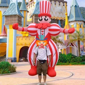 Giant Oxford Inflatable Walking Clown Mascot Costume Waterproof 8-10 ft Tall