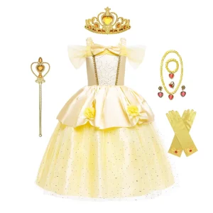 Girls Beauty and the Beast Princess Costume Dress