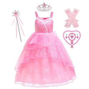 Girls Children Pink Princess Fairy TV & Movie Printed Halloween Costume Skirt for Girls Children