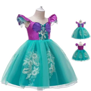 Girls Christmas Princess and Mermaid Performance Costume