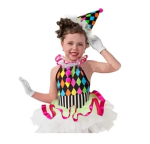 Girls’ Clown Ballet Tutu Dance Dress