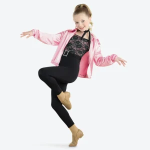 Girls Dance Costumes Children Black White Stripe Short Sleeve Stage Dance Wear Adult Sequin Knee Length Dance Pant Costumes