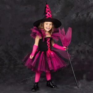 Girls’ Evil Fairy Sleeping Beauty Cosplay Costume Party Dress